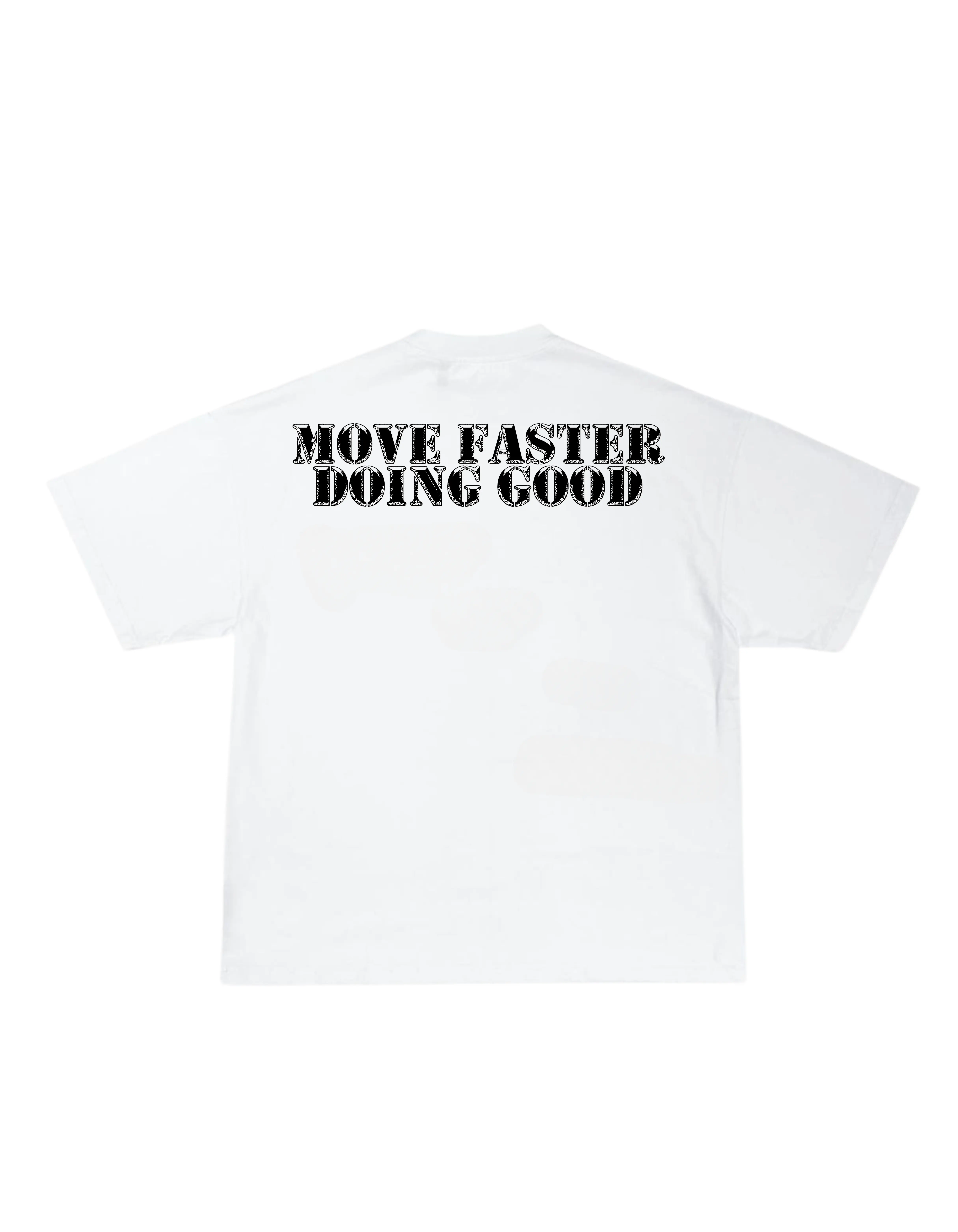 FASTER 1 WHITE back